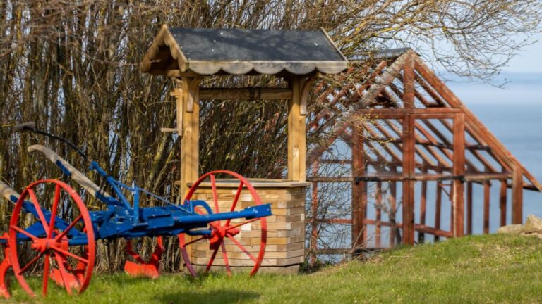 Dépannage pompe de puits dans un jardin